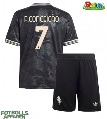 Juventus Francisco Conceicao #7 Tredjeställ Barn 2025-26 Kortärmad (+ Korta byxor)